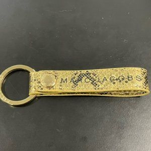 NEW Marc Jacobs Golden Snake Print Key Ring
